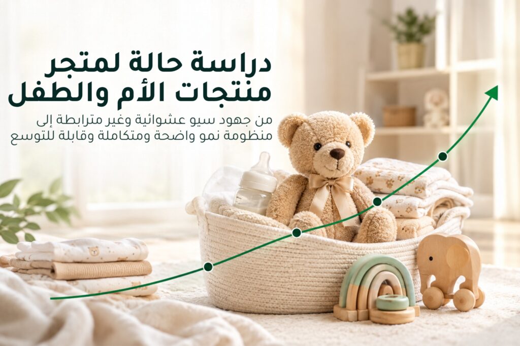 دراسة حالة سيو لمتجر الكتروني